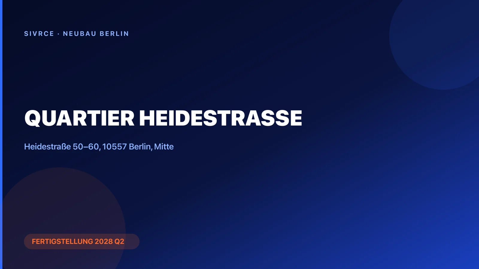 QUARTIER HEIDESTRASSE
