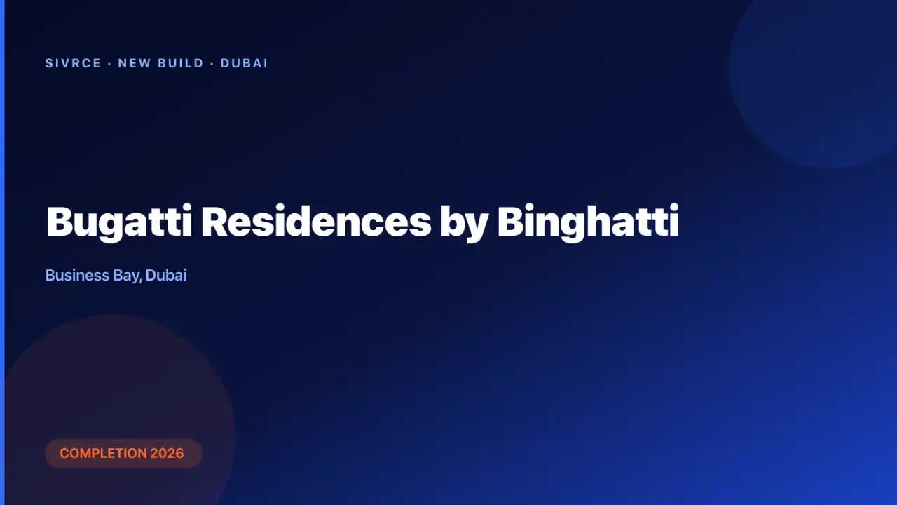 Binghatti Developers — Bugatti Residences by Binghatti