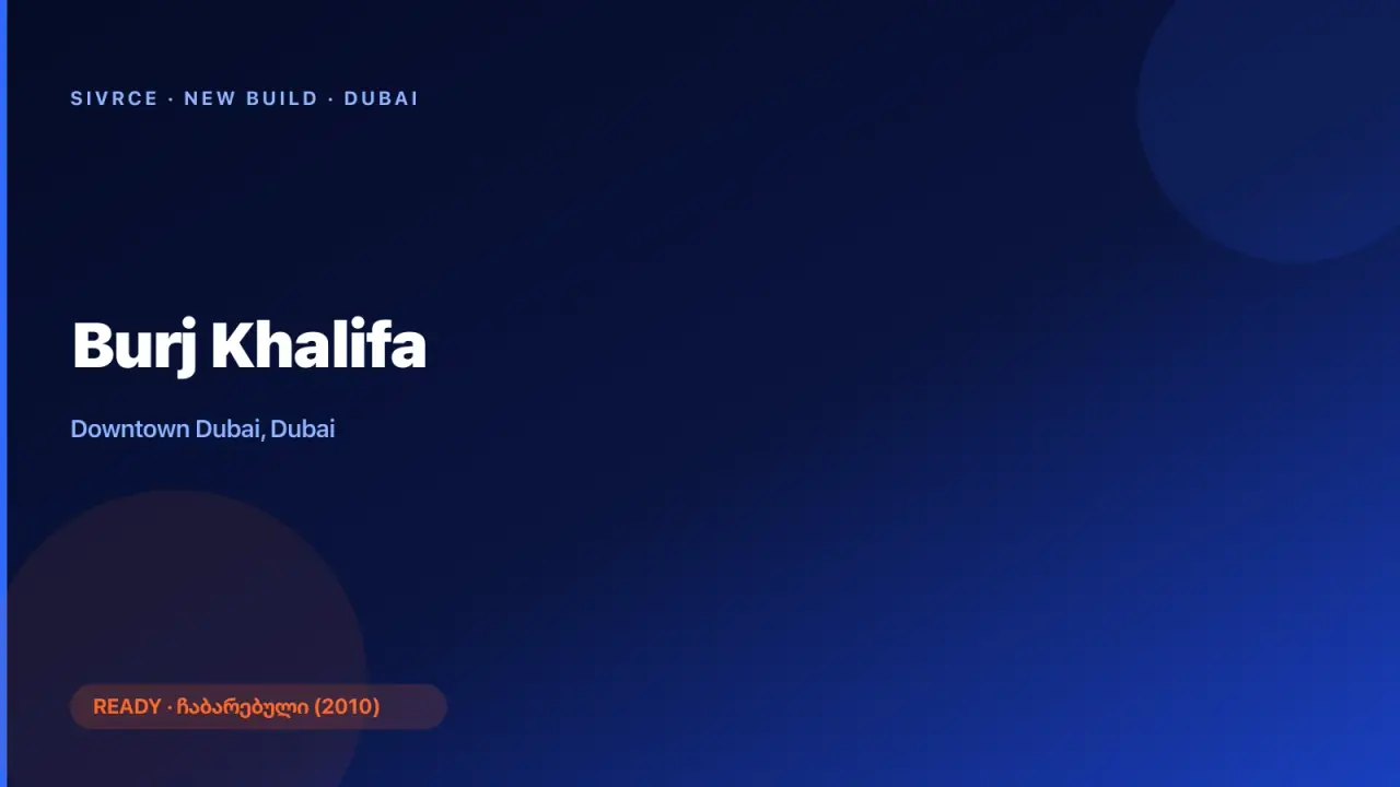 Emaar Properties — Burj Khalifa