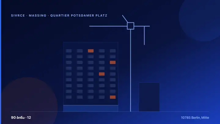 QUARTIER POTSDAMER PLATZ — 3D Massing & Architecture
