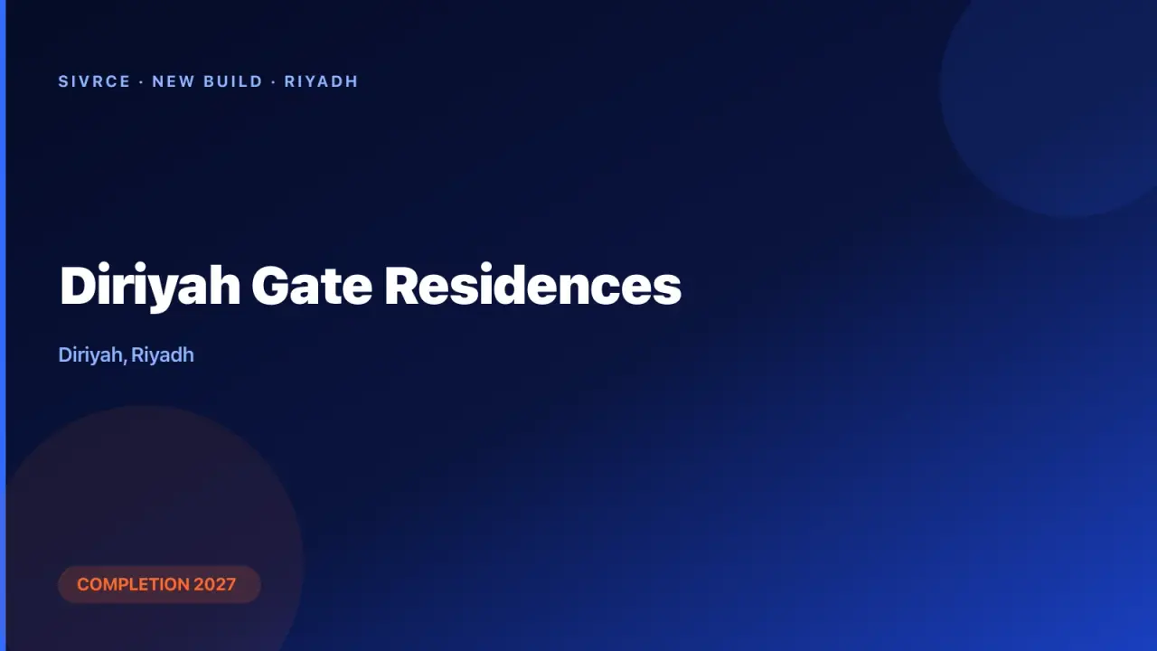Diriyah Gate Development Authority — Diriyah Gate Residences