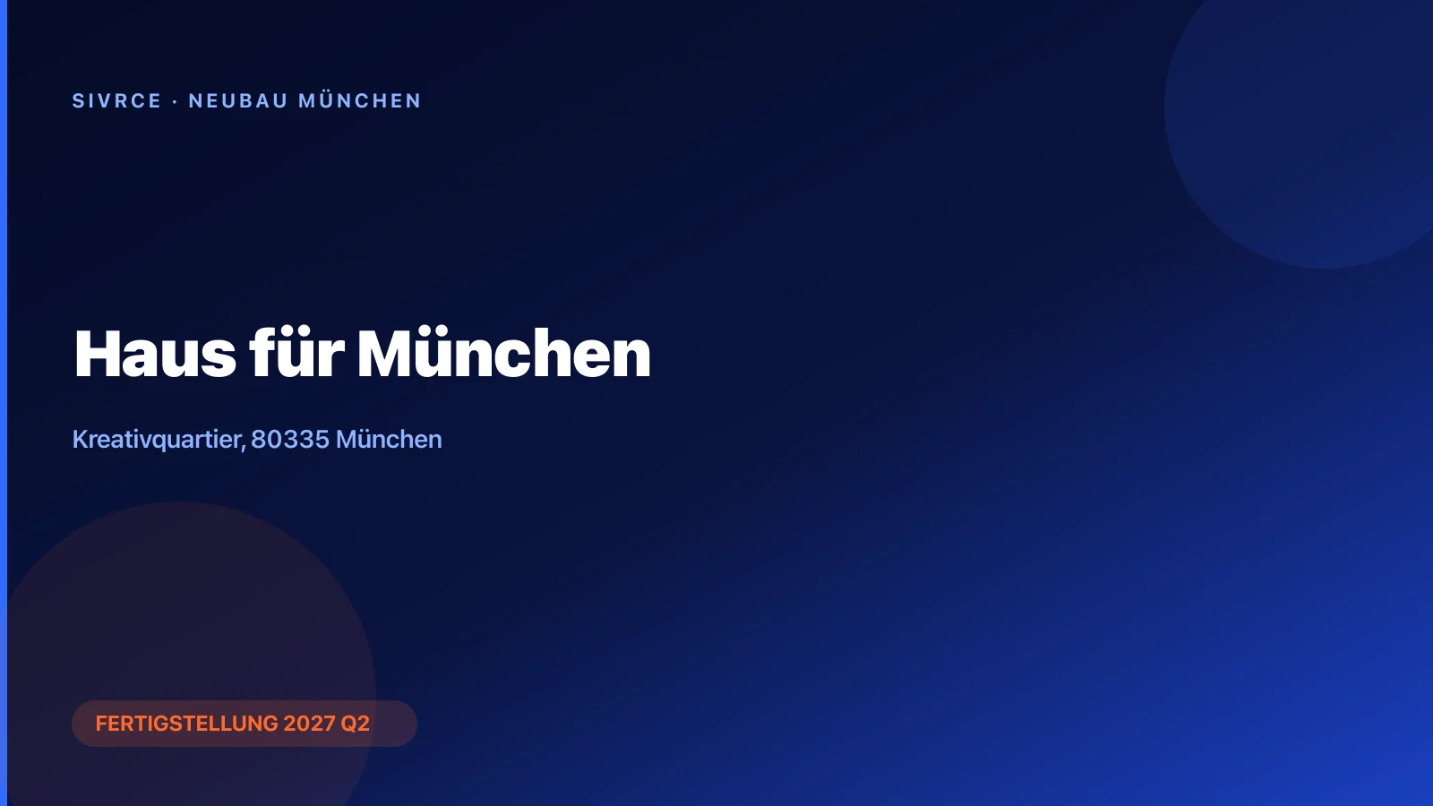 Haus für München
