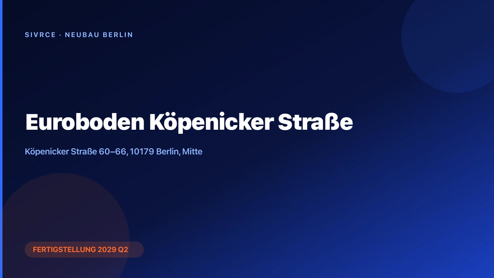 Euroboden Köpenicker Straße — Euroboden render
