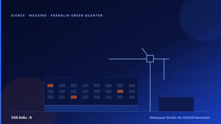 Franklin Green Quarter — 3D Massing & Architecture