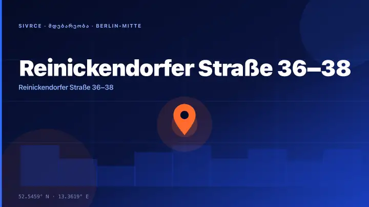 Reinickendorfer Straße 36–38 — Location & Infrastructure Context