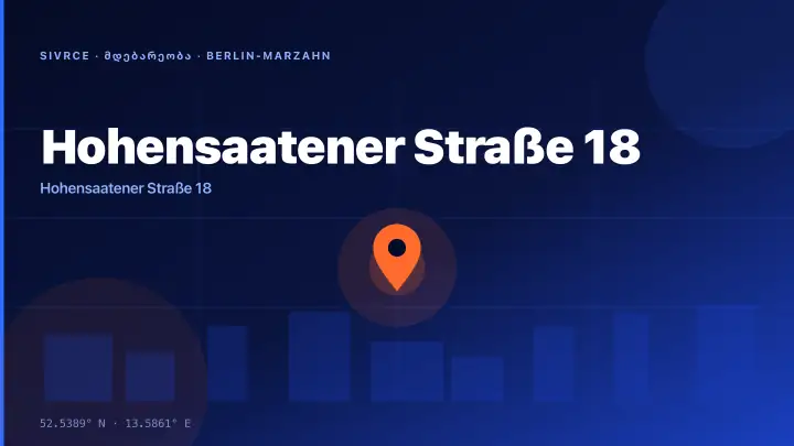 Hohensaatener Straße 18 — Location & Infrastructure Context