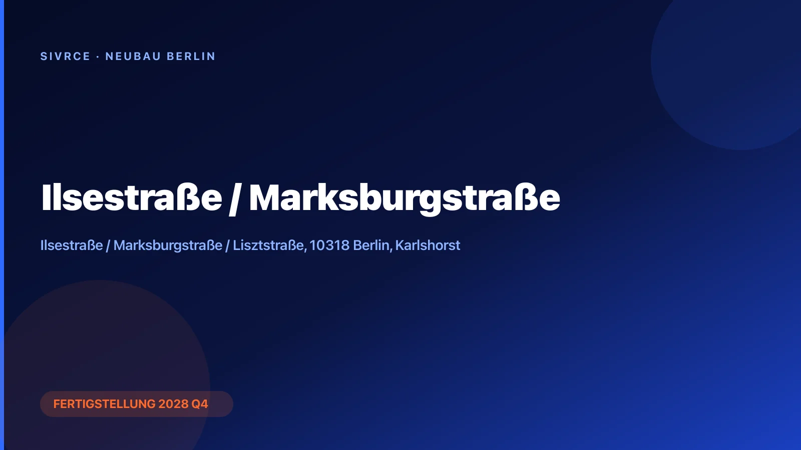 Ilsestraße / Marksburgstraße — HOWOGE render