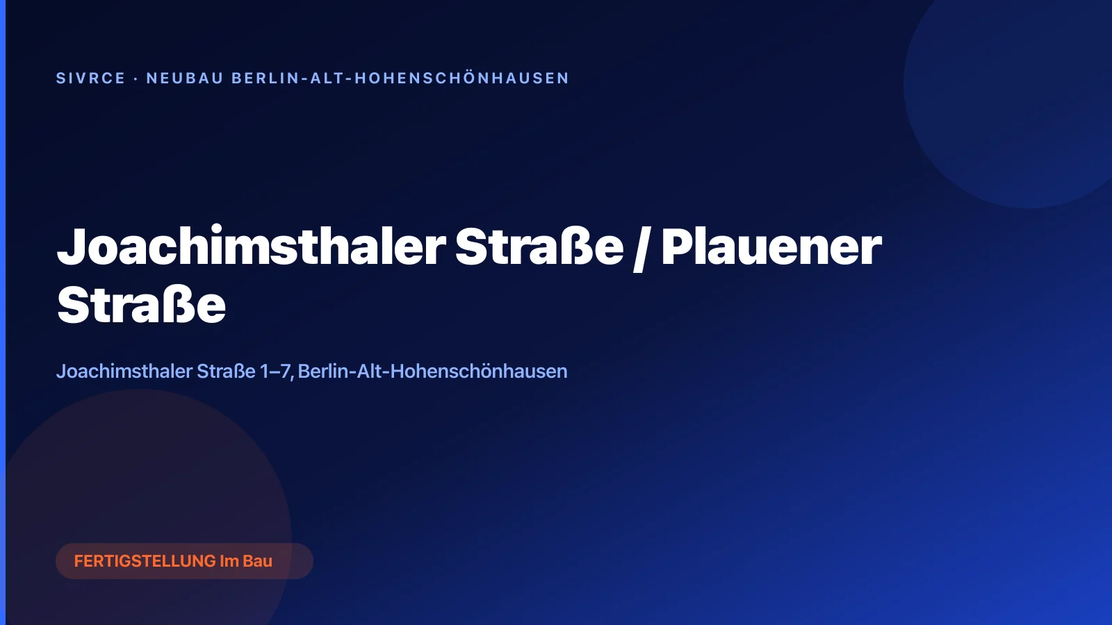 Joachimsthaler Straße / Plauener Straße