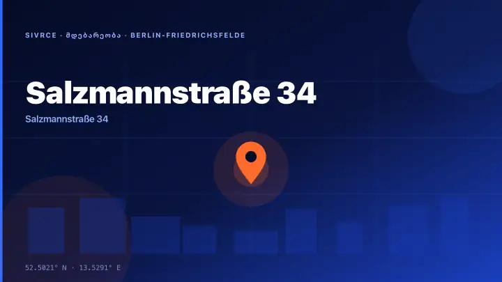 Salzmannstraße 34 — Location & Infrastructure Context