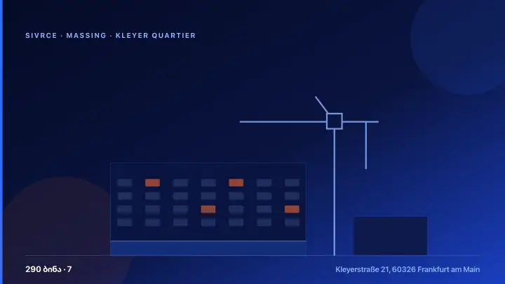 Kleyer Quartier — 3D Massing & Architecture