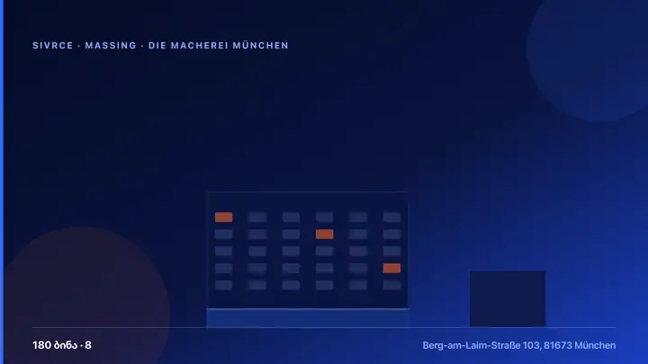 Die Macherei München — 3D Massing & Architecture