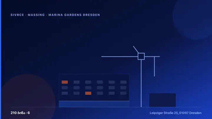 Marina Gardens Dresden — 3D Massing & Architecture