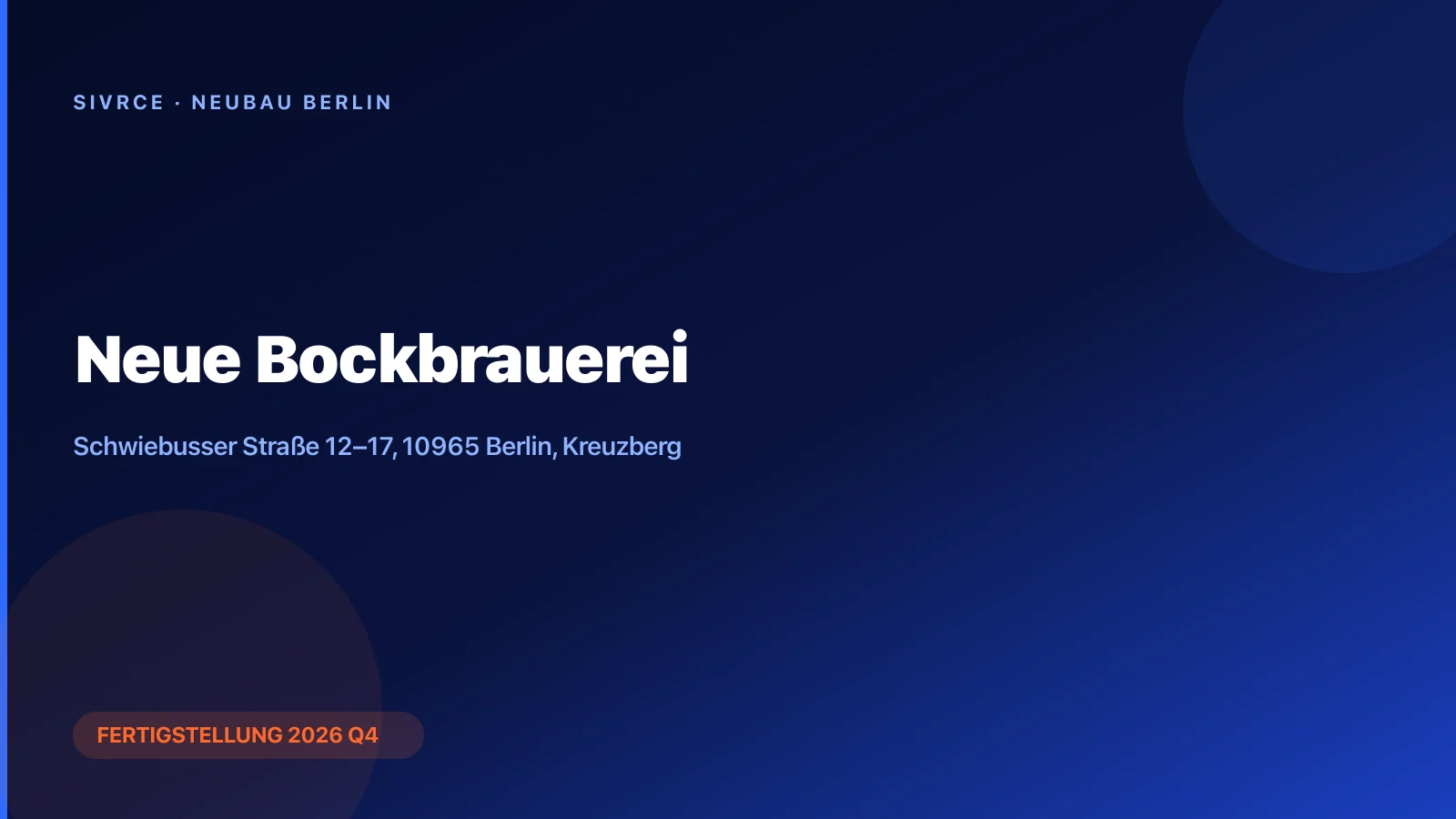 Neue Bockbrauerei