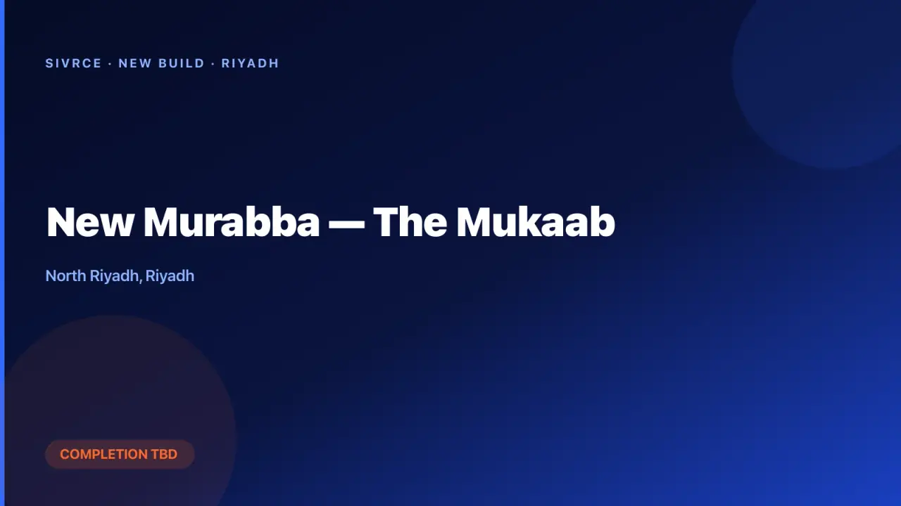 New Murabba — The Mukaab