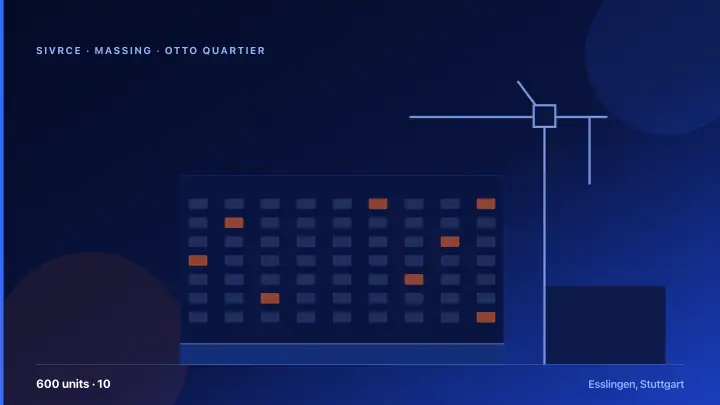 OTTO Quartier — 3D Massing & Architecture