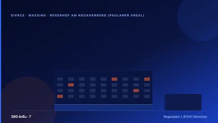 RegerHof am Nockherberg (Paulaner Areal) — 3D Massing & Architecture