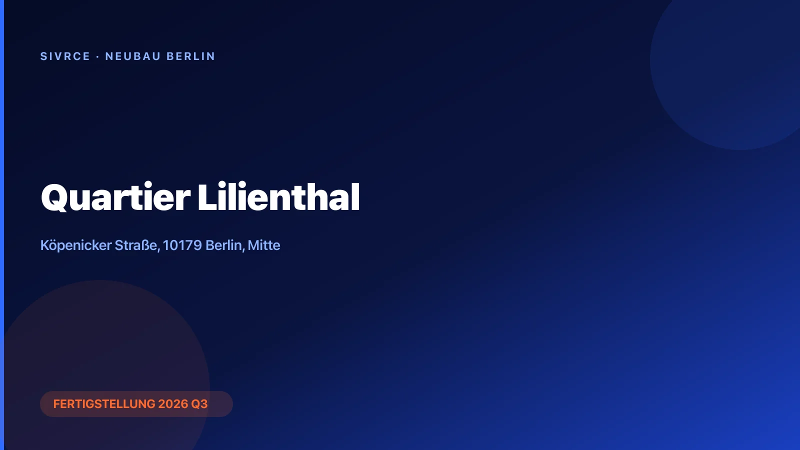 Quartier Lilienthal