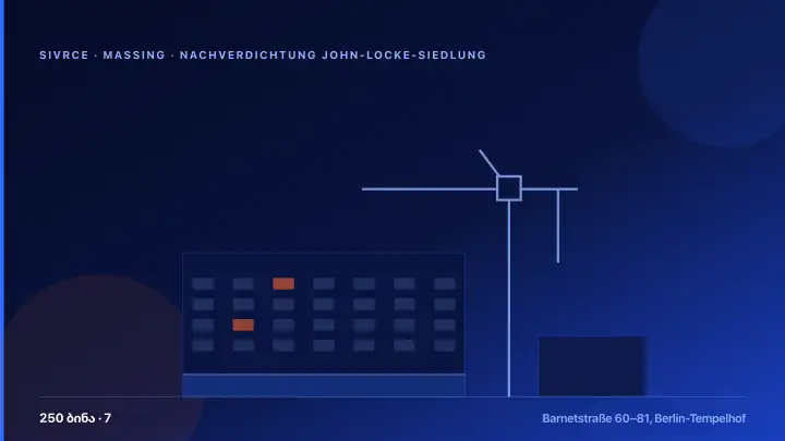 Nachverdichtung John-Locke-Siedlung — 3D Massing & Architecture