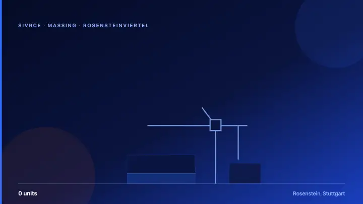 Rosensteinviertel — 3D Massing & Architecture