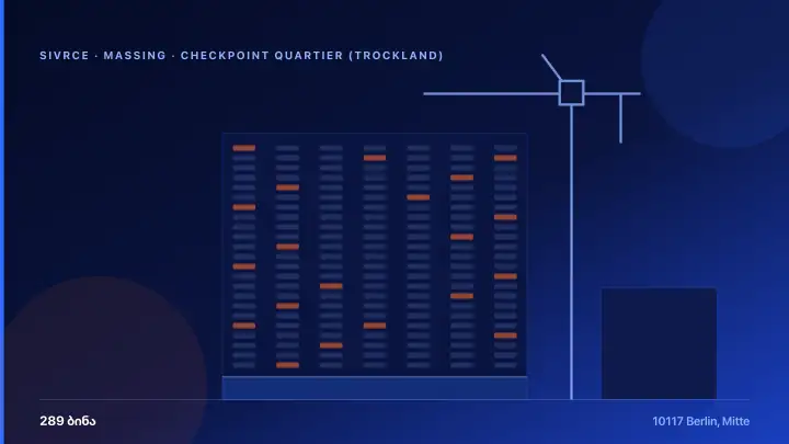 Checkpoint Quartier (Trockland) — 3D Massing & Architecture