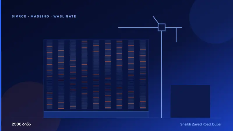 Wasl Gate — 3D Massing & Architecture
