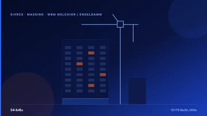 WBM Melchior / Engeldamm — 3D Massing & Architecture