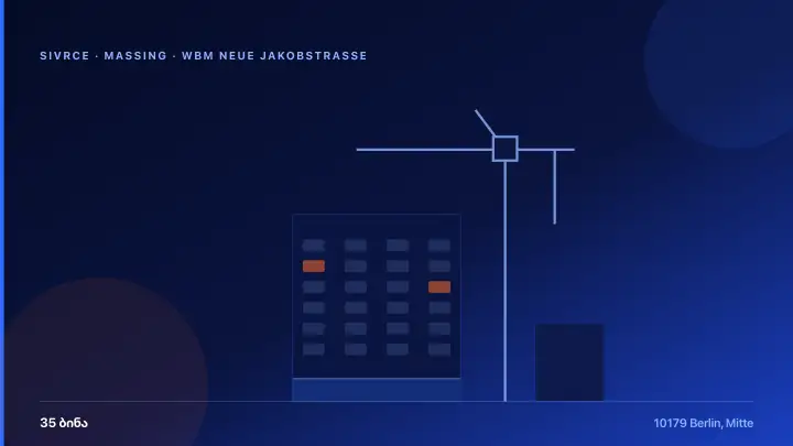 WBM Neue Jakobstrasse — 3D Massing & Architecture