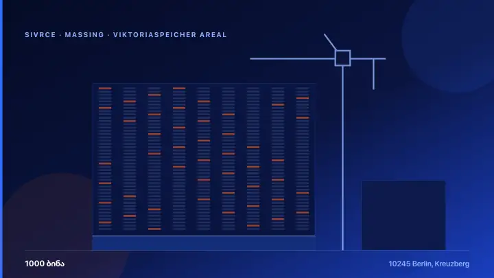 Viktoriaspeicher Areal — 3D Massing & Architecture